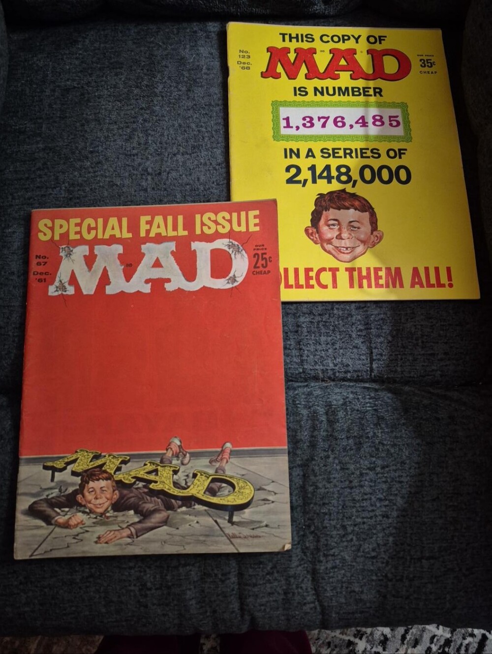 Vintage MAD Magazine 1961 & 1968 Lot